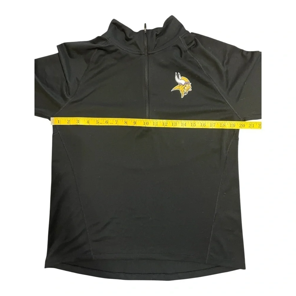 Minnesota Vikings NFL Nike Dri-Fit 1/4 Zip Long Sleeve Top size L Women NWOT